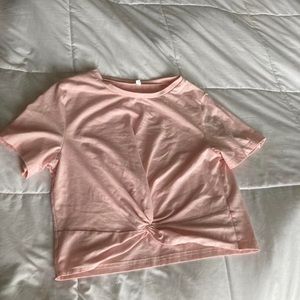 Pink crop top